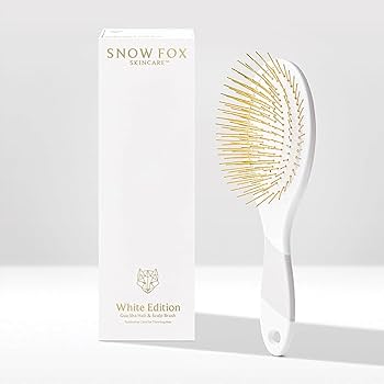 Amazon.com : Snow Fox Skincare Gua Sha Hair Brush - White Edition